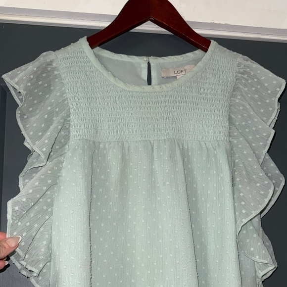 LOFT Ruffle Sleeve Blouse - Picture 4 of 6